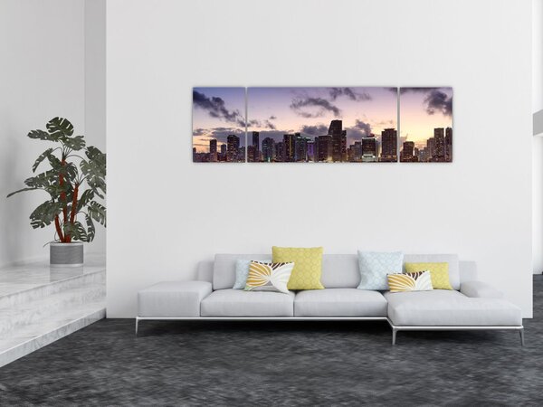Obraz metropolii z drapaczami chmur (170x50 cm)