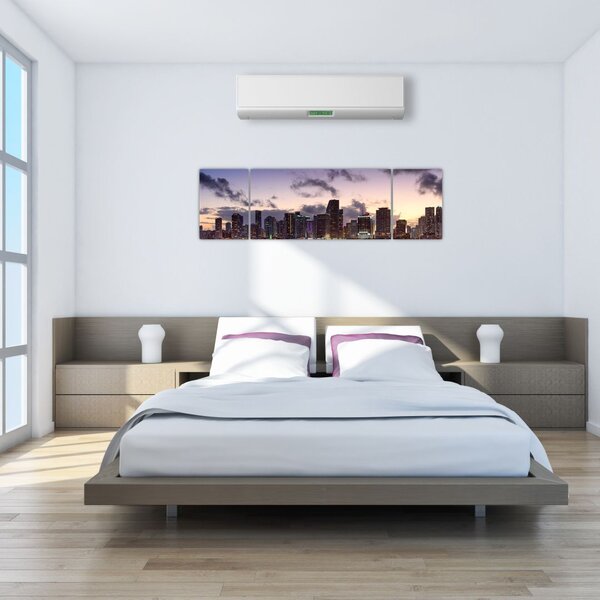 Obraz metropolii z drapaczami chmur (170x50 cm)