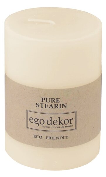 Śmietankowobiała świeczka Eco candles by Ego dekor Friendly, 37 h