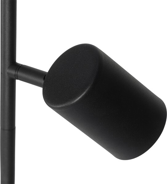 Nowoczesna lampa podłogowa czarna 3-światłowa - Jeana
