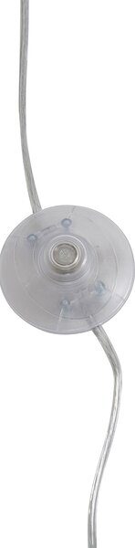 Nowoczesna lampa łukowa chromowana z białym kloszem - Arc Basic