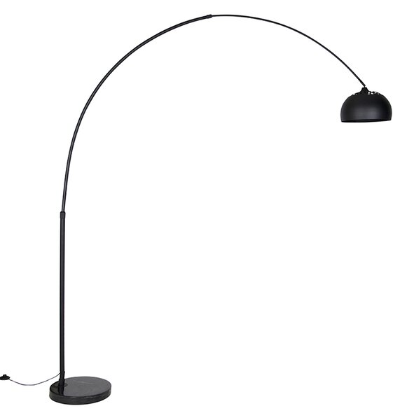 Nowoczesna lampa łukowa podłogowa czarna - XXL