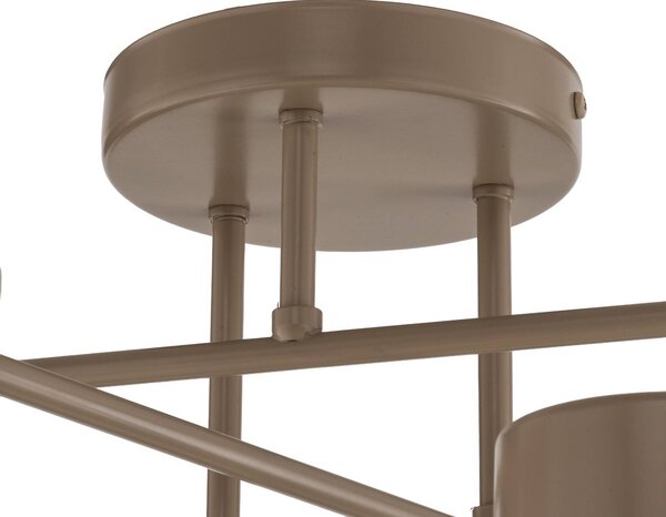 Lampa sufitowa HALO EMIBIG LIGHTING, możliwość ściemniania, kremowy / amber, salon / jadalnia, metal, nowoczesny
