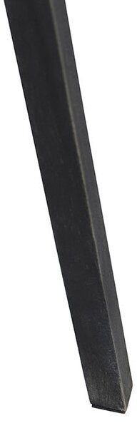 Lampa stojąca trójnóg czarna z kloszem białym 50 cm - Tripod Classic