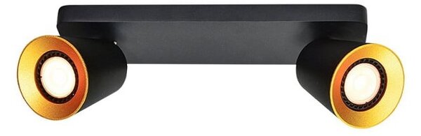 Czarna lampa sufitowa z metalowym kloszem 9x31 cm Elli – GTV