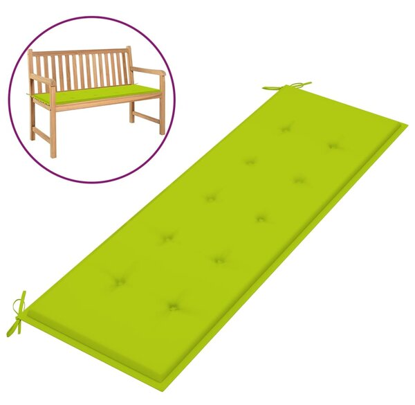 Poduszka na ławkę ogrodową, jasnozielona, 150x50x3 cm, tkanina