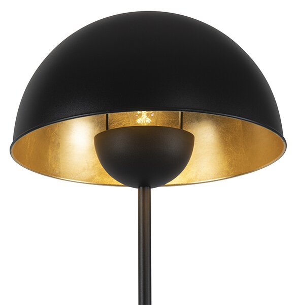 Industrialna lampa podłogowa czarna ze złotem 160 cm - Magnax