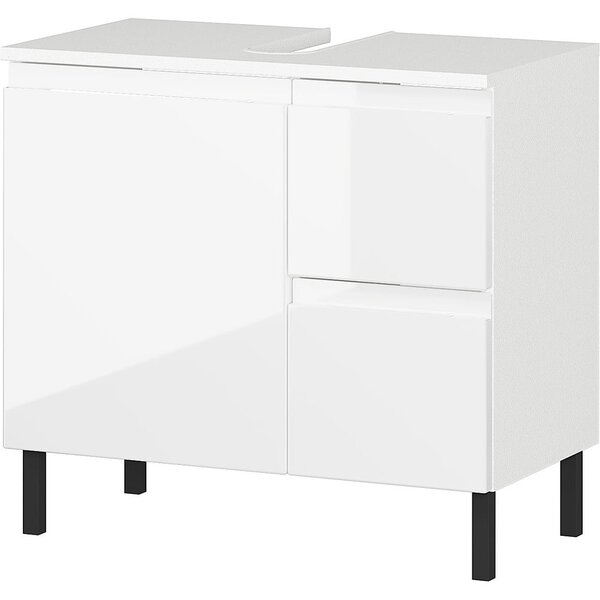 Biała szafka pod umywalkę 60x56 cm Salinas – Germania