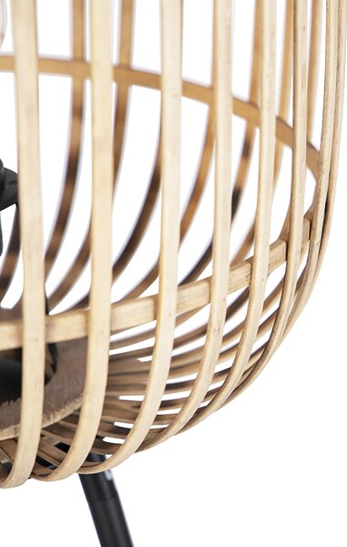 Lampa podłogowa w stylu rustykalnym z rattanu - Manila