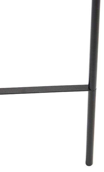 Inteligentna lampa podłogowa czarna z WiFi A60 przydymione szkło - Bliss