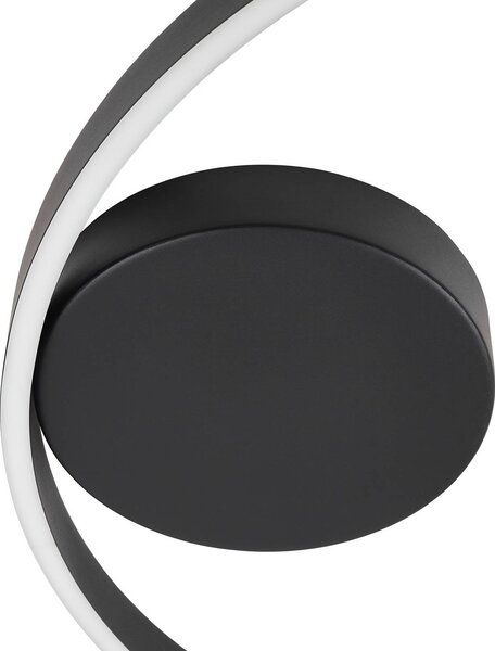 Inteligentna lampa sufitowa Moise Lucande, możliwość ściemniania, czarny, salon / jadalnia, aluminium, nowoczesny