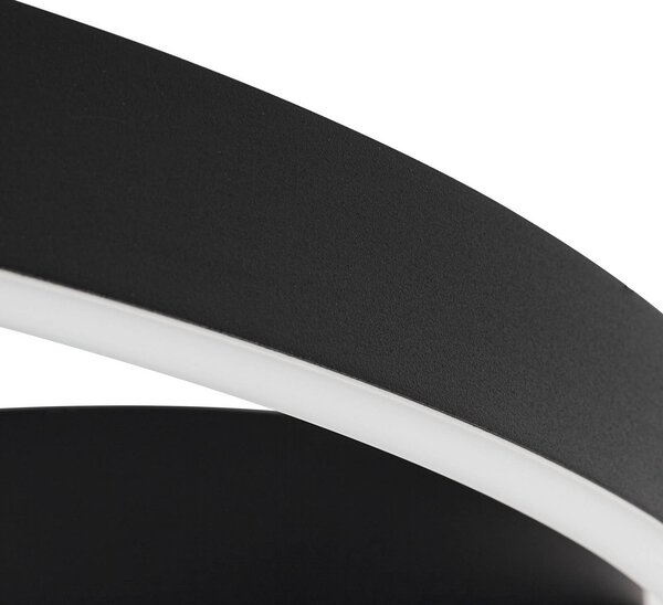 Inteligentna lampa sufitowa Moise Lucande, możliwość ściemniania, czarny, salon / jadalnia, aluminium, nowoczesny