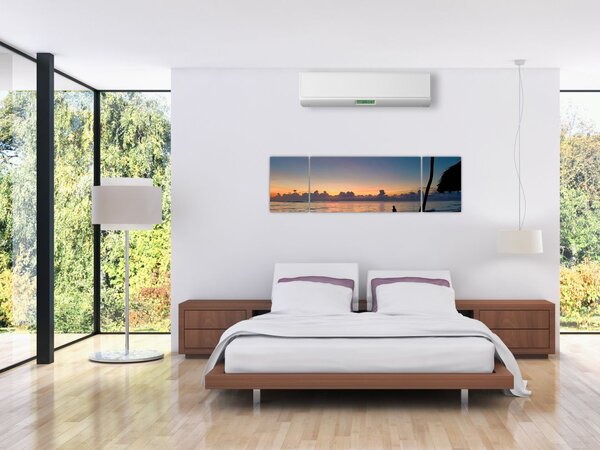 Obraz kobiety na plaży (170x50 cm)