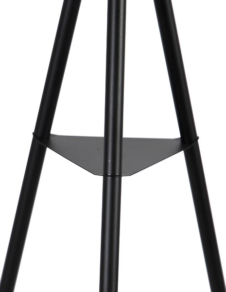 Lampa podłogowa industrialna statyw stal czarny - Bliss Vefa