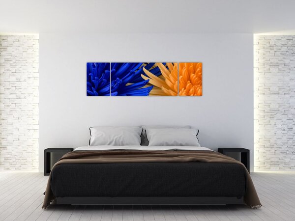Szczegółowy obraz kwiatów (170x50 cm)