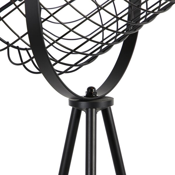 Lampa podłogowa industrialna statyw stal czarny - Bliss Vefa
