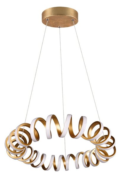 Lampa wisząca LED w kolorze złota ø 55 cm Curl – Trio