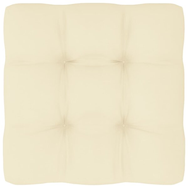 Poduszka na sofę z palet, kremowa, 80x80x10 cm