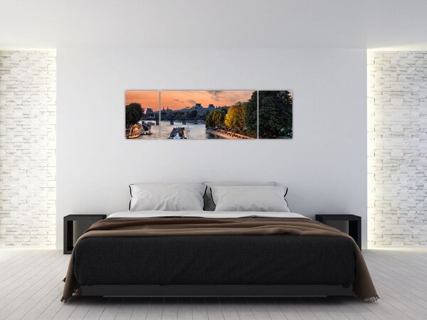 Obraz - statek na rejsie widokowym (170x50 cm)