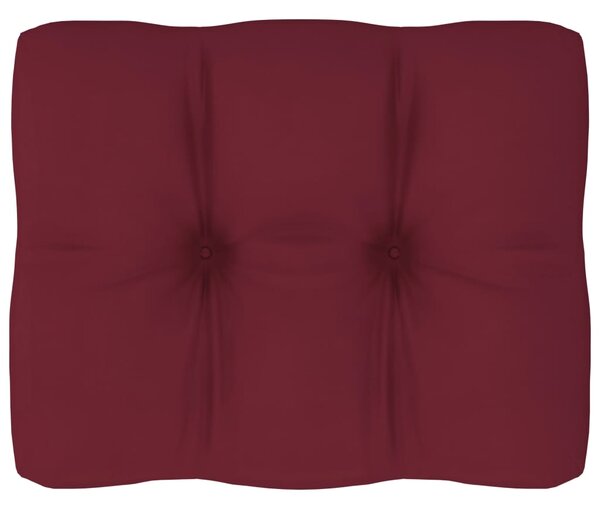 Poduszka na sofę z palet, winna czerwień, 50x40x10 cm