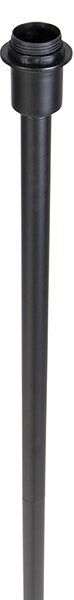 Nowoczesna lampa podłogowa czarna bez klosza 149 cm - Simplo
