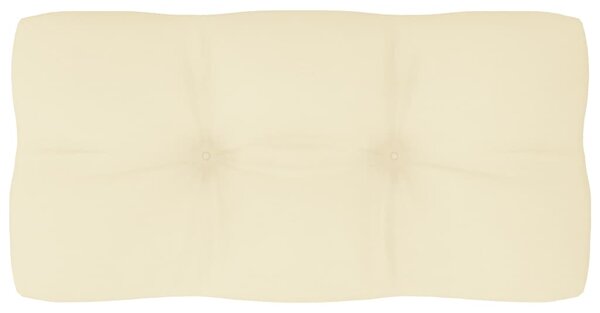 Poduszka na paletę, kremowa, 80x40x10 cm, tkanina