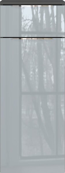 Szara wysoka wisząca szafka łazienkowa 36x93 cm Vasio – Germania