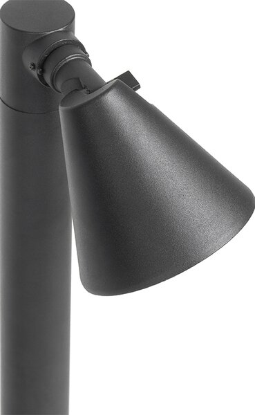 Nowoczesny klosz zewnętrzny czarny 60 cm IP44 regulowany - Ciara