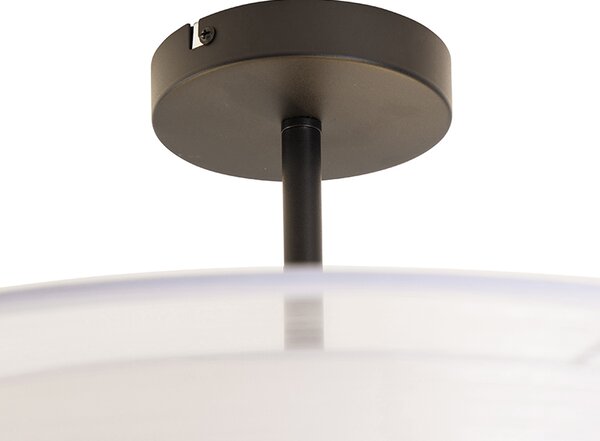 Nowoczesna lampa sufitowa biała 50 cm 3-światła - Drum Duo