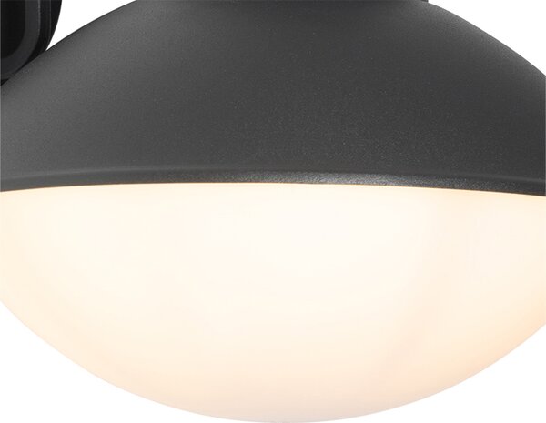 Nowoczesna lampa ścienna zewnętrzna czarna IP44 - Marcel