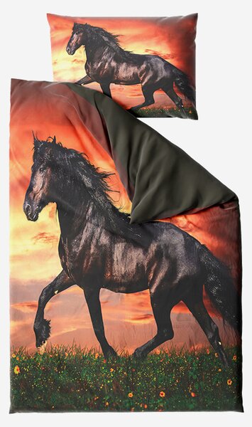 Pościel 3D z mikrofibry KOŃ brązowa Rozmiar pościeli: 70 x 90 cm | 140 x 200 cm