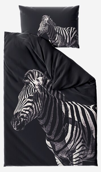 Pościel z mikrofibry 3D ZEBRA czarna Rozmiar pościeli: 70 x 90 cm | 140 x 200 cm