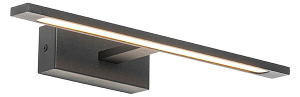 Nowoczesna lampa ścienna czarna 41,5 cm z LED IP44 - Jerre
