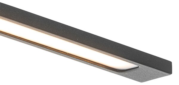 Nowoczesna lampa ścienna czarna 41,5 cm z LED IP44 - Jerre