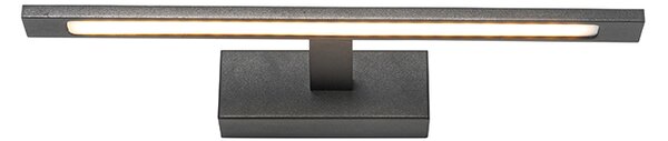 Nowoczesna lampa ścienna czarna 41,5 cm z LED IP44 - Jerre