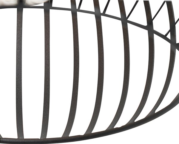 Nowoczesna lampa wisząca czarna 38 cm - Saffira