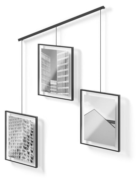 Czarne metalowe ramki ścienne zestaw 3 szt. 73x82 cm Exhibit – Umbra