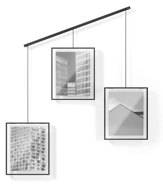 Czarne metalowe ramki ścienne zestaw 3 szt. 73x82 cm Exhibit – Umbra