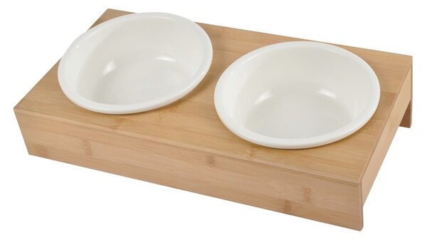 Ceramiczny zestaw misek dla psów ze stojakiem ø 16 cm – Love Story