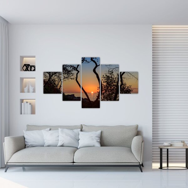 Obraz zachodu słońca (125x70 cm)