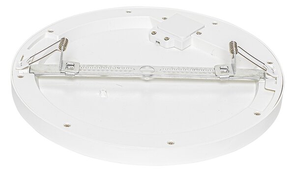 Reflektor natynkowy lub wpuszczany biały 30 cm z LED z 3-stopniową regulacją barwy światła z przełącznikiem DIP - Trans