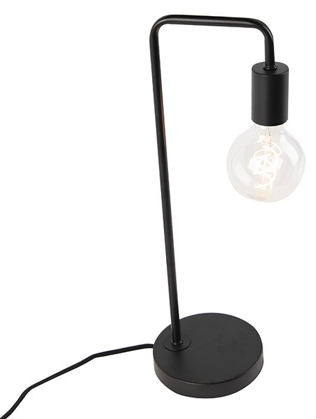 Nowoczesna czarna lampa stołowa - Facil