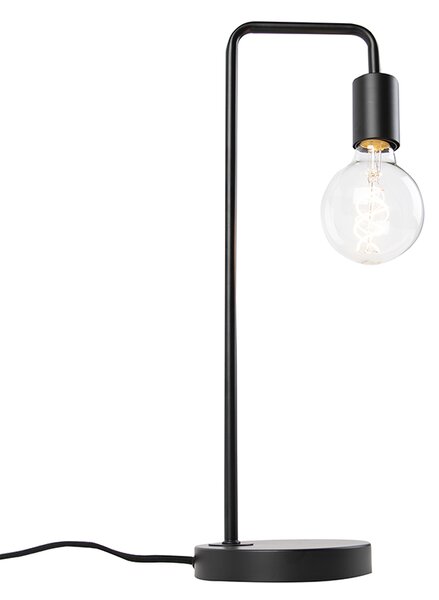 Nowoczesna czarna lampa stołowa - Facil
