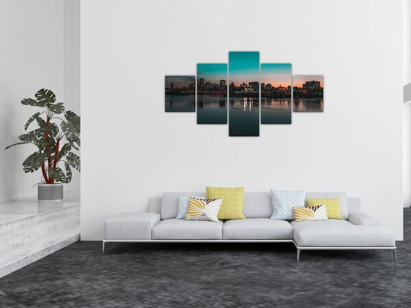 Obraz dużego miasta (125x70 cm)
