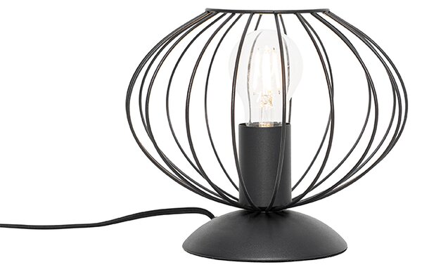 Przemysłowa lampa stołowa czarna - Margarita