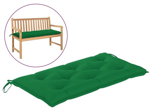 Poduszka na ławkę ogrodową, zielona, 100x50x7 cm, tkanina