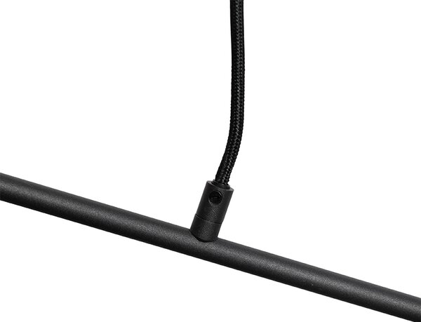 Nowoczesna lampa wisząca czarna 80 cm 6-światłowa - Sydney