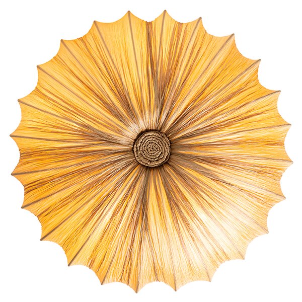 Designerska lampa sufitowa beżowa 60 cm 5-świateł - Plu