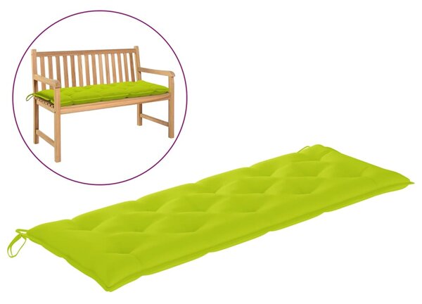 Poduszka na ławkę ogrodową, jasnozielona, 150x50x7 cm, tkanina