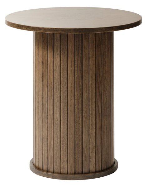 Okrągły stolik w dekorze dębu ø 50 cm Nola – Unique Furniture